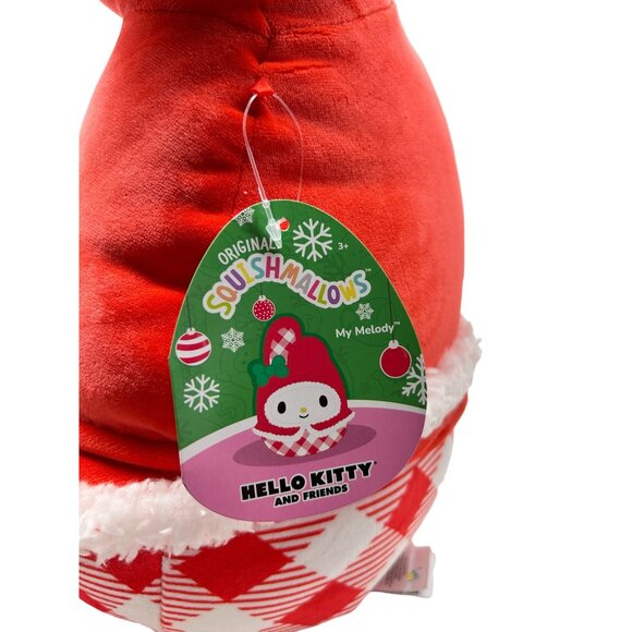 Squishmallows Sanrio My Melody Hello Kitty 10" Santa Plush 2023 NWT Stuffed Toy - Picture 5 of 10